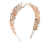 ibasenice Leaf Hair Accessories Creative Baroque Metal Hair Band Lightweight Headwear for Carnival Masquerade Brides and Friends