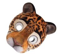 ibasenice Leopard Animal Mask Lightweight Eva Half Face Party Performance Mask with Elastic Band for Halloween Masquerade Costume Parties and Themed Celebrations