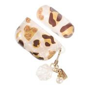ibasenice Leopard Pattern Wireless Earphone Case Anti-shock Protective Cover for Third Generation True Wireless Earbuds Portable Sleeve with Stylish Shell Accessory