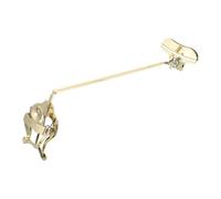 ibasenice Lightweight Golden Metal Trombone Clip Lyre for Soprano and Alto Saxophone Secure Clamp Design, for Marching Band and Outdoor Music Performance