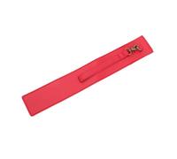 ibasenice Lightweight Red Pu Drumstick Carrying Bag for Drummers, Compact and Portable Design, Holds Two Drumsticks Or Drum Mallets, for Indoor Practice Sessions