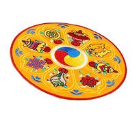 ibasenice Lightweight Yellow Tibetan Singing Bowl Cushion with Delicate Embroidery, Fabric Pad for Sound Bowl, Simple Design for Meditation and Mindfulness Practice