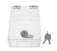 ibasenice Lockable Acrylic Weatherproof Outlet Cover for 86 Type Socket with Proof Design and Built-in Lock Key, Protector for Outdoor Electrical Boxes, for Patios and Bathrooms