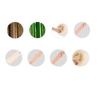 ibasenice Long Handle Wooden Bath Brush with Natural Loofah for Gentle Exfoliation and Deep Cleansing, for Dry and Oily Skin, for Bath Use, Size 36x10cm