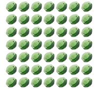ibasenice Loose Beads Craft Accessories with Double Hole Crystal Glass Green 40pcs Octagonal Shape for Jewelry Making and Party Supplies