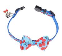 ibasenice Lovely Dog Collar with Detachable Bowtie and Bell, Comfortable Nylon Adjustable Collar for Puppies and Dogs, Elegant and Safe for Outdoor and Festival Parties