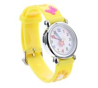 ibasenice Lovely Flower Pattern Silicone Watch Adjustable Comfortable Wristband for Boys and Safe Wristwatch