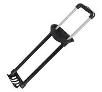 ibasenice Luggage Sturdy Telescopic Handle Replacement Lightweight Easy Installation 3-Section Aluminum and Iron Pull Rod with Suitcase Travel Suitcases