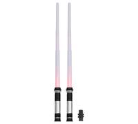 ibasenice Luminous Sword Glowing Retractable Swords with Connector Silent Light-up Props for S Cosplay and Party Play