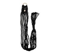 ibasenice Macrame Guitar Hanger Wall Mount Handwoven Net Bag Wall Hanger for Ukulele Indoor Instrument Holder Rustic Cotton Rope Easy to Install Home Decoration
