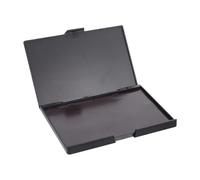 ibasenice Magnet Cosmetic Tray for Foundation and Lipstick, Lightweight Abs Material, Convenient to Carry, for DIY and Make up On-the-go, Black Eyeshadow Storage Organizer for Women