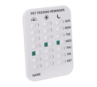 ibasenice Magnetic Abs Material Pet Feeding Reminder Slider Sign with Daily Medication Tracking, Visual Indicator and Sliding Pet Pill Sticker System 16x12cm Size for Dogs and Cats