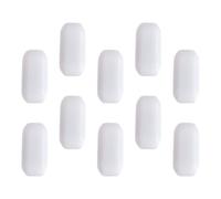 ibasenice Magnetic Stirrer Bar High-temperature Resistant 10pcs Ptfe C-shape White Stir Bar Wear-resistant Magnetic Stirrer Magnet for Laboratories and Pharmaceutical Factories