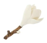 ibasenice Magnolia Shaped Ceramic Censer Ornament Incense Sticks Holder Delicate Creative Home Incense Furnace for Desktop Air Purification and Anxiety Relief