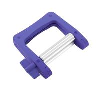 ibasenice Manual Metal Toothpaste Tube Squeezer Portable Size Toothpaste Extruder with Blue Plastic Handle, Space-Saving Cream Tube Roller for Bathroom Use