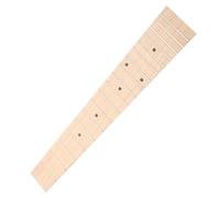 ibasenice Maple Ukulele Fingerboard 26 Inch 4MM Black Tone Point 18 Frets Replacement Fretboard for Ukulele DIY Project