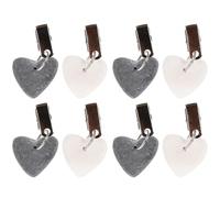 ibasenice Marble Tablecloth Weights Stabilizes Tablecloth Well Crafted with Heart-shaped Pendants 8pcs Outdoor Table Cloth Clips for Buffets and Dining Occasions
