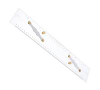 ibasenice Marine Navigation Ruler Acrylic Parallel Ruler with Convenient Pull Design and Stainless Steel Joint for Ocean Navigation and Marine Research