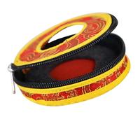 ibasenice Meditation Bell Storage Bag Medium 8.5cm Diameter Nepalese Handmade Copper Bell Pouch Polyester Protective Container for Tibetan Cymbals Random Color