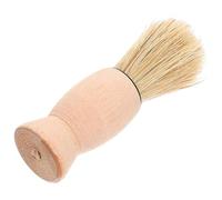ibasenice Men Beard Shaving Brush Soft Bristles Vintage Wood Handle Easy Cleanup Hair Sweeping Function Professional Barber Tool for Salon Use