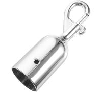 ibasenice Metal Double-Headed Fixing Hook for Rope Barrier Crowd Control with Aluminium Alloy Material, Suitable for Welcoming Poles and Safety barriers
