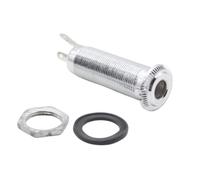 ibasenice Metal Electric Guitar Jack Cylinder Jack for Electric Guitar Full-Contact Long Threaded Design and Bass Instruments