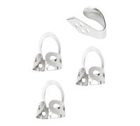 ibasenice Metal Guitar Thumb and Finger Picks Set with Adjustable Size 3 Finger Picks Banjo and Ukulele Playing Accessories for Guitar Practice