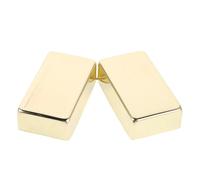 ibasenice Metal Humbucker Pickup Covers with Precision Sound Capture and Prolonged Equipment Lifespan 2pcs for Electric Guitar Luxury Style Replacement Golden Full Enclosure Shield