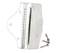 ibasenice Metal Mandolin Tailpiece Bridge Silver Metal for 14-string Mandolin Lightweight and Easy to Install String Instrument Accessory