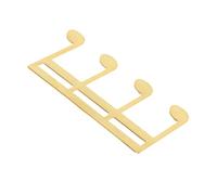 ibasenice Metal Music Book Clip Page Holder Sheet Music Holder for Piano and Guitar Versatile Design for Musicians Essential Accessory Golden Finish