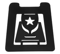 ibasenice Metal Single Medal Display Stand Rack Black Tabletop Badge Storage Holder for Sports Awards Decorative Medal Hanger Display for Competition and Trophy Showcase