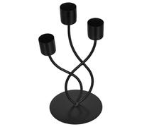 ibasenice Metal Vintage Candelabra Three-Arm Wrought Iron Candle Holder Table Centerpiece for Party Decor and Mantel Display
