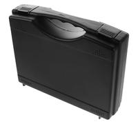 ibasenice Mic Carrying Case Microphone Storage Box Black Plastic Hard Shell with Sponge, for Condenser Mic and Audio Mixers, Karaoke Party and Podcast, Djs and Musicians
