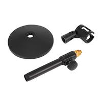 ibasenice Microphone Desk Stand Round Base Liftable Rack for Home Broadcasting Conference Recording