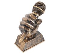ibasenice Microphone Music Trophy Singing Award Microphone Shape Participation Trophy for Parties Karaoke
