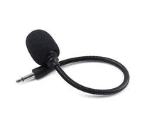 ibasenice Mini 3.5mm Condenser Microphone 205mm Portable Wired Mic for Musical Instruments, Compact Black Plug-in Microphone Suitable for Karaoke and Recording