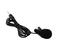 ibasenice Mini 3.5mm Lapel Lavalier Clip on Microphone for Lectures Teaching Low Frequency~15000Hz Frequency Range Black Small Compact Design Shirt Tie Pocket Clip