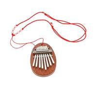 ibasenice Mini 8 Keys Kalimba Thumb Piano Portable Wooden Finger Piano for Beginners Boys and Girls Adults Easy to Play Musical Instrument Cute Pendant