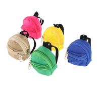 ibasenice Mini Bag Keychain Coin Purse Zipper Change Pouch Set for Korean Style Backpack Charm Colour 2 Pieces