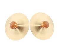 ibasenice Mini Copper Cymbals Hand Percussion Instrument with Pure Resonant Sound and Easy to Use Design, for Dance, Celebrations and Cultural Performances