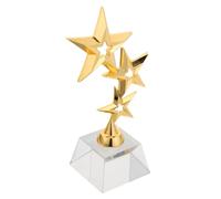ibasenice Mini Gold Star Trophy for Engaging Cartoon Design Award for Sports Events Competitions Durable Material Portable for Youth Achievement Recognition