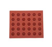 ibasenice Mini Hexagon Concrete Brick Mold Silicone for DIY Sand Table Modeling and Dollhouse Use Featuring Tiny Roof Tile and Paver Mould for Garden Miniatures