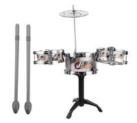 ibasenice Mini Jazz Drum Set for Boy Girl Durable Boy Girl Musical Instruments Realistic Design for Early Music Development Fun Percussion Toy