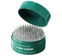 ibasenice Mini Portable Hair Brush for Women with Detangling and Comfortable Massage Features, Made of Sturdy Abs and Tpr Materials, for Travel and Everyday Use