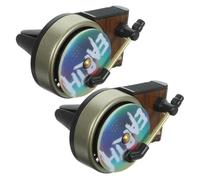 ibasenice Mini Record Player Car Air Freshener 2Pcs with Rotating Vinyl Disc Vent Clip Aromatherapy Diffuser for Car Interior Decoration for Vehicle Use