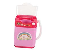 ibasenice Mini Washing Machine for Simulated Household Makeup Brush Washer Rainbow Design Fun Cleaning Kit for Pretend Play Safe Material Great for Hands Learning