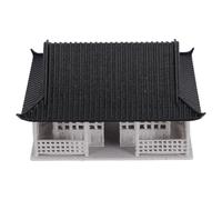 ibasenice Miniature Chinese Building Statue with Space-saving Design, Elegant Ancient Architecture Plastic Pavilion Figurine for Bonsai, Miniature Desktop Decoration on Table or Bookshelf