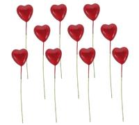 ibasenice Miniature Heart Shaped Balloons Doll House Decorations for Micro Landscape Scene Decor Realistic Photo Props for Miniature Settings Unique Cake Picks