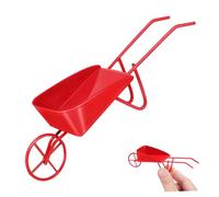 ibasenice Miniature Vintage Wheelbarrow for Dollhouse Charming Metal Furniture Accessory Space Saving Design Detailed Craftsmanship for Dollhouse Decoration