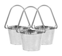 ibasenice Miniature Water Bucket Dollhouse Accessory 3Pcs Set Realistic Mini Pails for Garden Micro Landscape Decoration and Floral Display Models